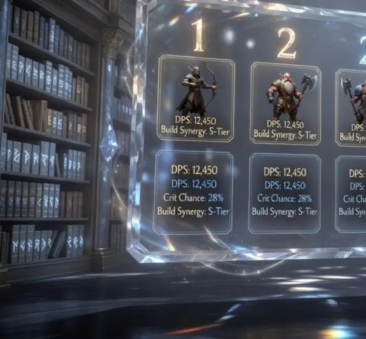 Leaderboard of Baldur's Gate 3 character builds ranked by performance and stats